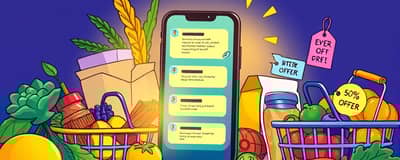 Acompanhe promoções de supermercados via notificações
