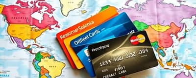 Tenha cartões específicos para viagens internacionais