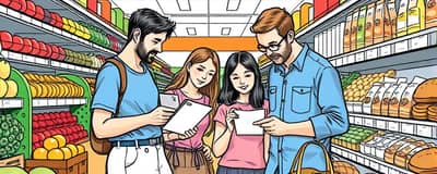 Faça listas antes de comprar para evitar desperdícios