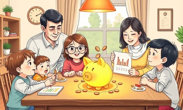 Poupança familiar: como envolver todos em casa
