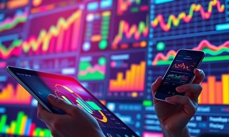 Aplicativos com gráficos interativos mostram sua evolução financeira