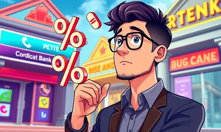 Compare taxas de diferentes instituições antes de contratar