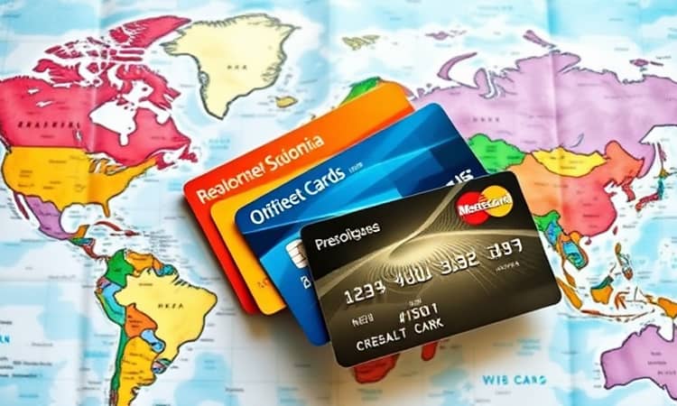 Tenha cartões específicos para viagens internacionais